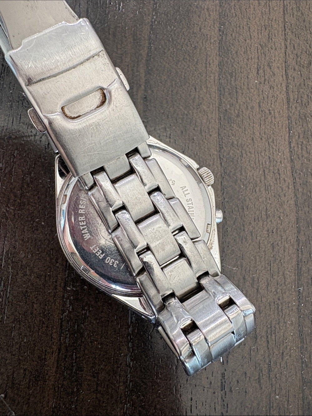 Fossil Silver Stainless Steel Watch with Blue Dial - Picture 5 of 6